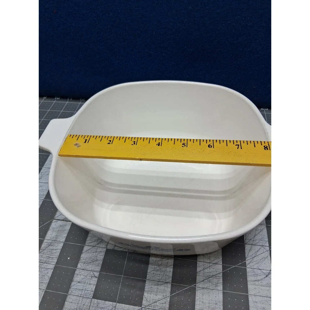 Corning Ware Casserole Dish White Blue Cornflower P 2 1/2 B 2 5 Quart